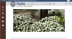 Desktop Screenshot of cityofpaola.com